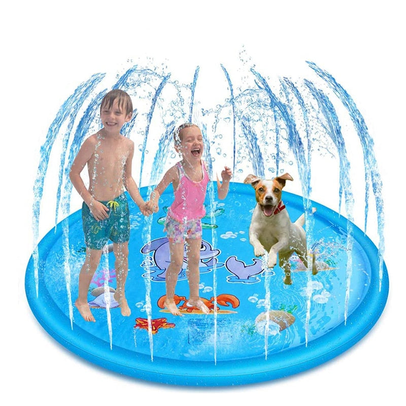 Pet Sprinkler Inflatable Water Spray Pad Mat